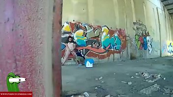 He eats her pussy and ends the graffiti with a good run. RAF126