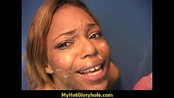 Black Cutie Blows a Cock - Gloryhole Sucking 18