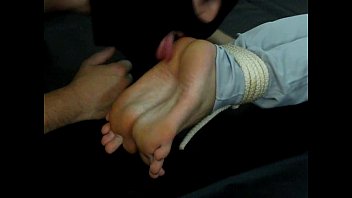 Foot worship footjob